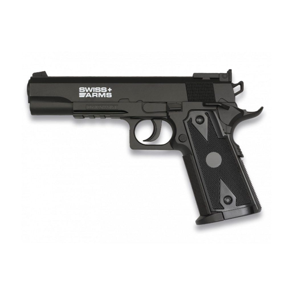 PISTOLA SWISS ARMS P1911 4.5MM CO2 NEGRA
