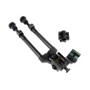 BIPODE SWISS ARMS PLEGABLE ALUMINIO NEGRO