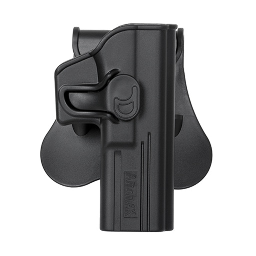 [2-R2G1700/AM-G17G2] FUNDA PISTOLA RIGIDA AMOMAX GLOCK 17 NEGRA