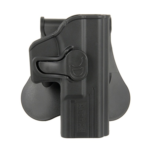 [2-R2G1900/AM-G19G2] FUNDA PISTOLA RIGIDA AMOMAX GLOCK 19 NEGRA