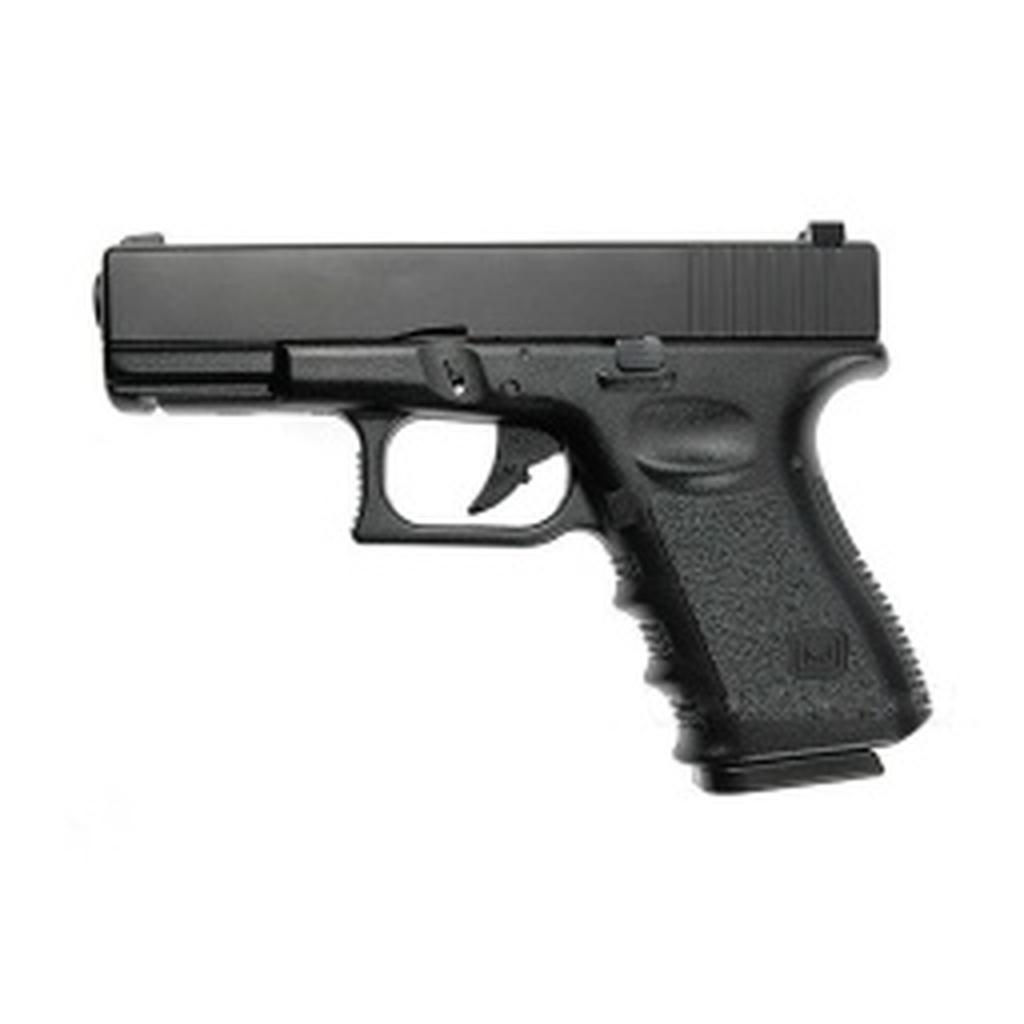 PISTOLA KJW GLOCK 23 GAS FIBRA KP23 NEGRA