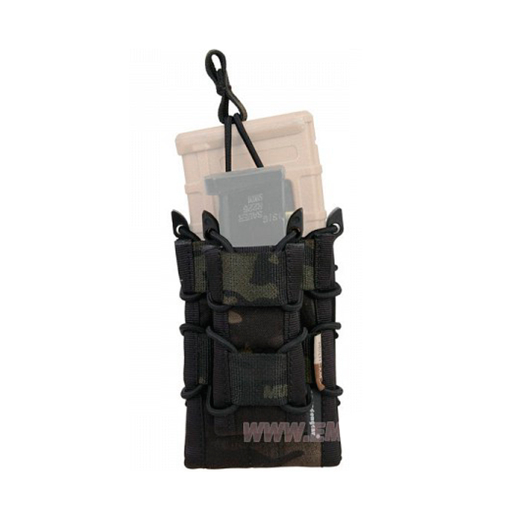 POUCH CARGADOR DOBLE EMERSON TACO MULTICAM BLACK