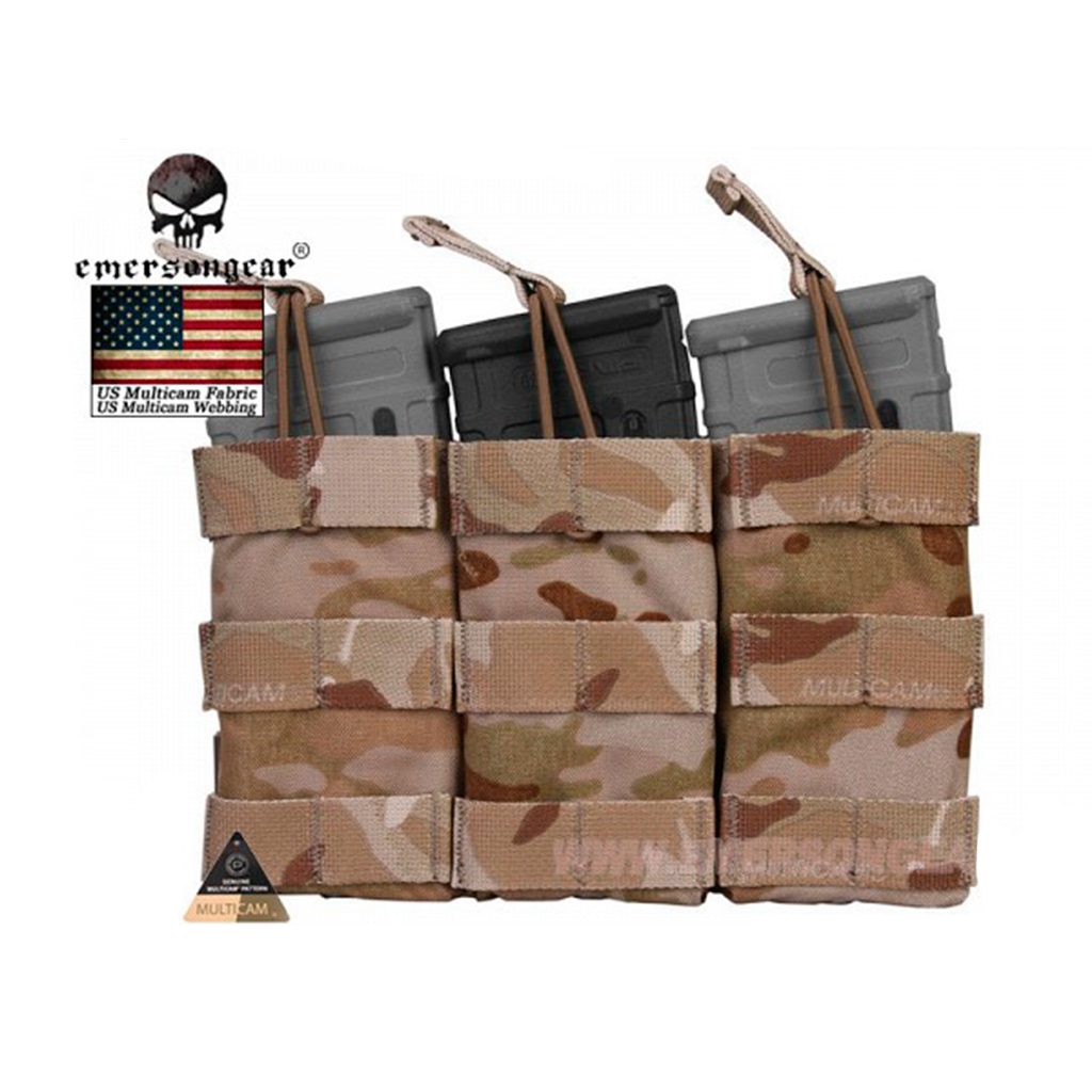 POUCH CARGADOR TRIPLE EMERSON OPEN TOP MULTICAM ARID