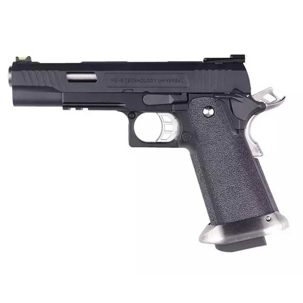 PISTOLA WE HI-CAPA 5.1 REX LONG FULL METAL NEGRA