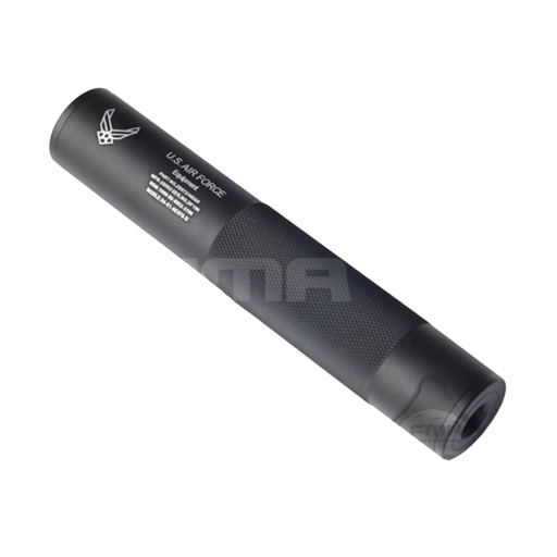 [TB881] SILENCIADOR FMA U.S.A AIR FORCE LARGO 198MM NEGRO