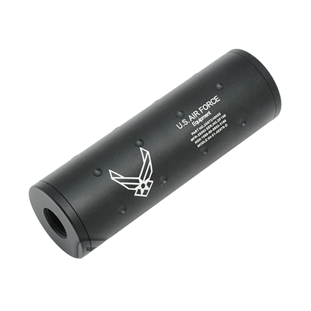 SILENCIADOR FMA STUBBY U.S.AIR FORCE 107MM NEGRO