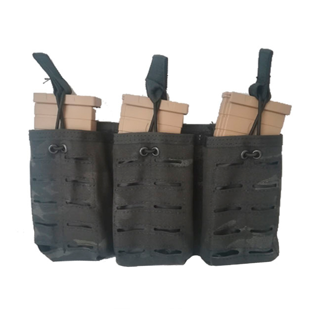 POUCH IMMORTAL CARGADOR M4/G36 TRIPLE (1301) MULTICAM BLACK