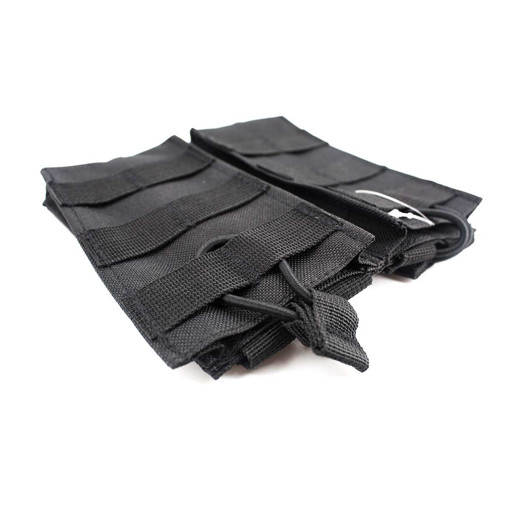 POUCH CARGADOR M4 DOBLE MOLLE TIRAS NEGRA
