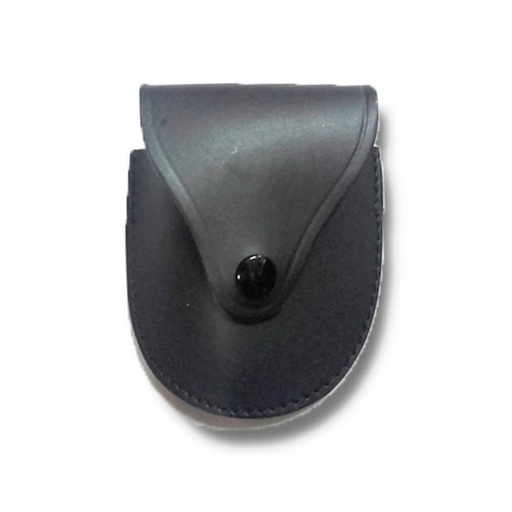 [70211] FUNDA GRILLETES CUERO CERRADA PEQ.NEGRA