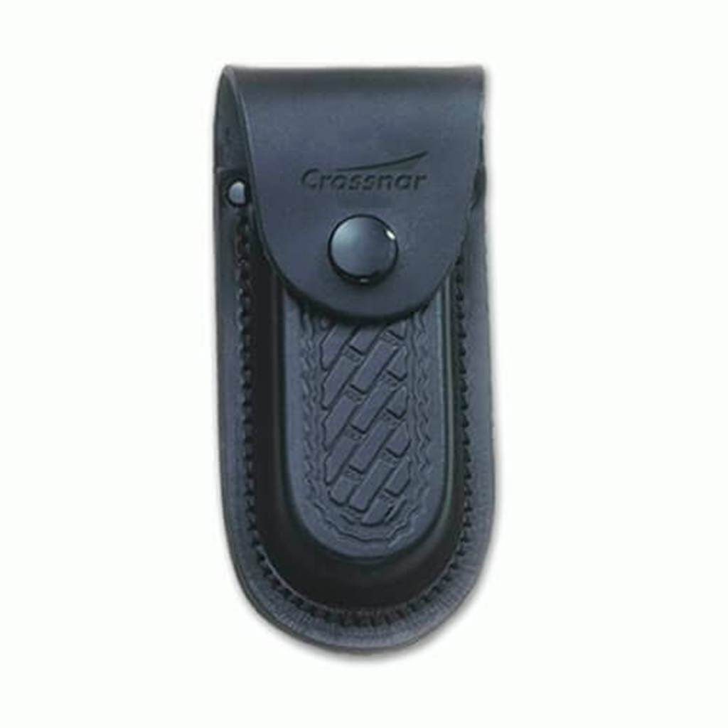 FUNDA NAVAJA CUERO PEQ. NEGRA