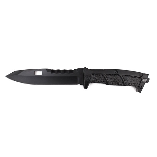 [15047] CUCHILLO ALPINO TACTICO SIERRA ROMPECRI.CUADRADO C/FUNDA CUERO NEGRO