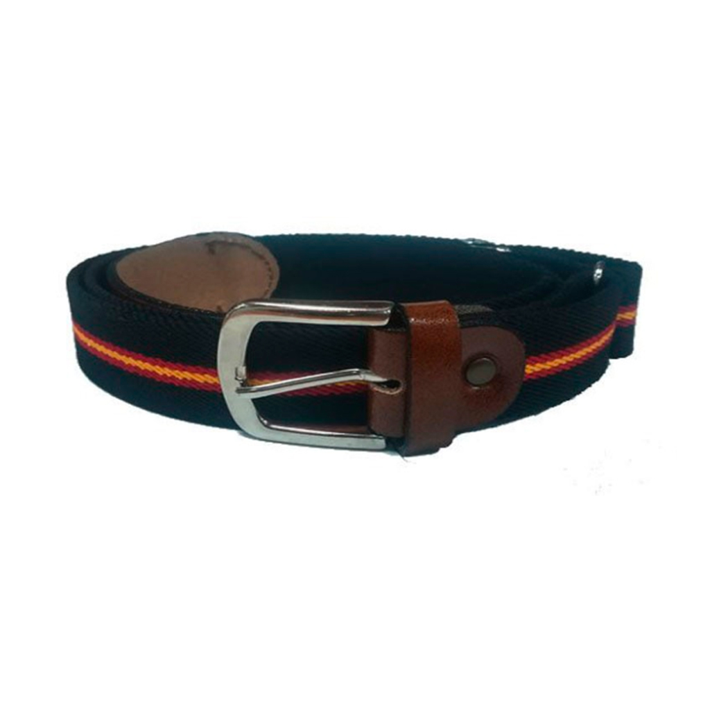 CINTURON ESPAÑA ELASTICO NEGRO