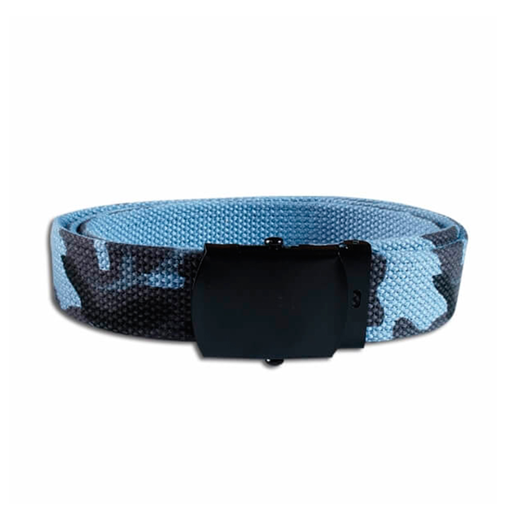 CINTURON ESTRECHO CAMO AZUL