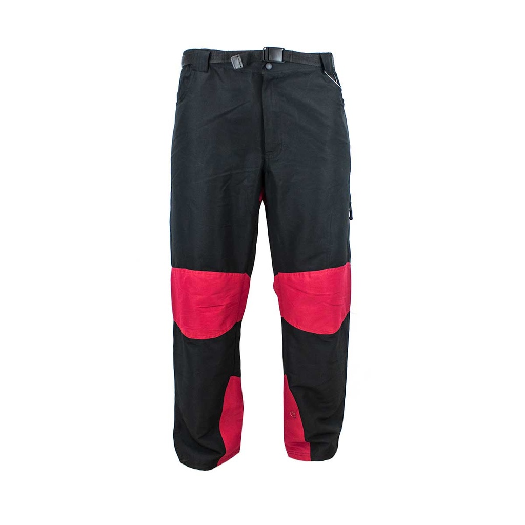 PANTALON TREKING FORAVENTURE CAM PARCHES NEGRO-ROJO