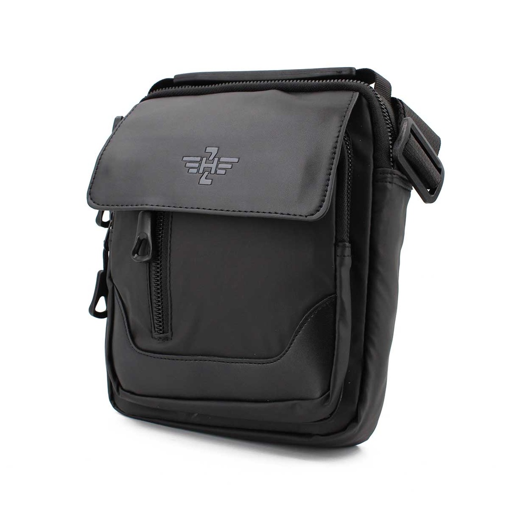 BOLSO ZH NYLON TAPA NEGRO