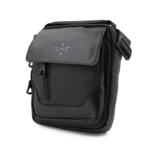 [GL3017/GL3016] BOLSO ZH NYLON TAPA NEGRO