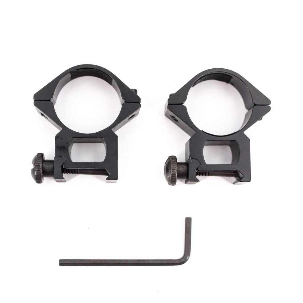 MONTURA VISOR FINA 30MM PARA PICATINNY NEGRA