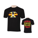 CAMISETA BRIPAC CALAVERA BANDERA ESPAÑA CENTRAL NEGRA