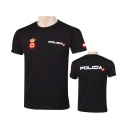 CAMISETA POLICIA NACIONAL SERIGRAFIADA NEGRA