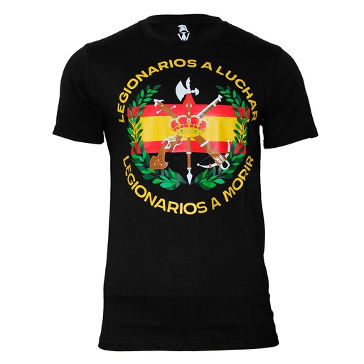 [IW100340-BK-2XL] CAMISETA IMMORTAL LEGIONARIOS A LUCHAR NEGRA (2XL)