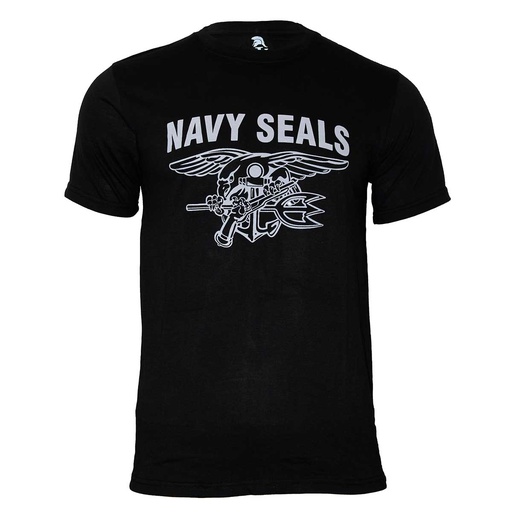 [IW100410-BK-2XL] CAMISETA IMMORTAL NAVY SEALS SERIGRAFIA BLANCA (2XL)