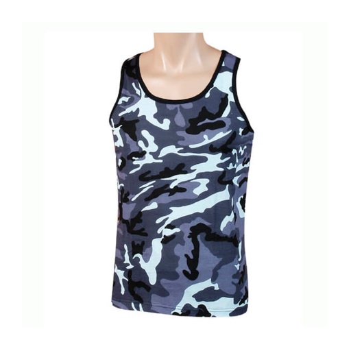 [120285-WLB-S] CAMISETA TIRANTES CAMO AZUL (S)