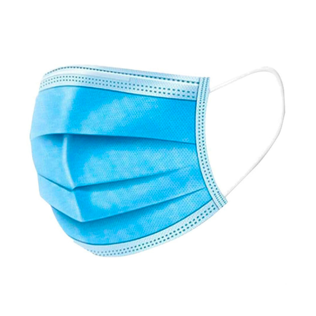 MASCARILLA QUIRURGICA  DESECHABLE 1PCS CELESTE