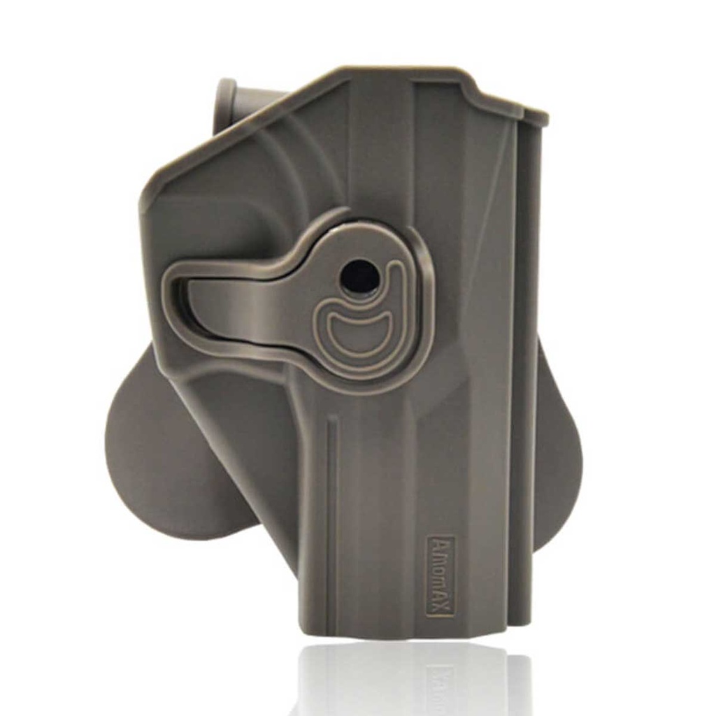 FUNDA PISTOLA RIGIDA AMOMAX USP TAN