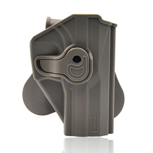 [2-R1USP02/AM-USPF] FUNDA PISTOLA RIGIDA AMOMAX USP TAN
