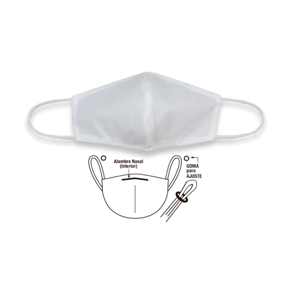 MASCARILLA TNT BLANCA LISA