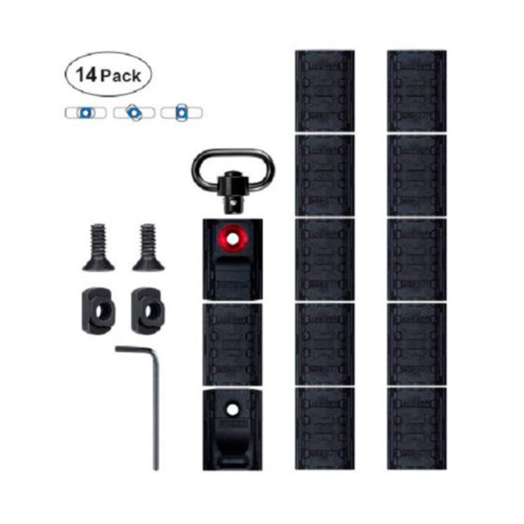 HAND STOP KIT PARA M-LOK CUBRERAIL 14PCS NEGRO