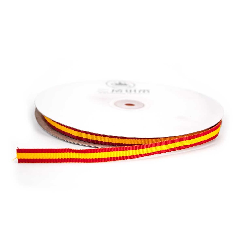 CINTA BANDERA ESPAÑA 1CM 50M