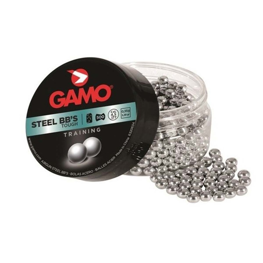 PERDIGONES GAMO 4.5 BOLA 500PCS PLATA