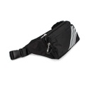 RIÑONERA HONGU NYLON 4 RAYAS NEGRA-BLANCA