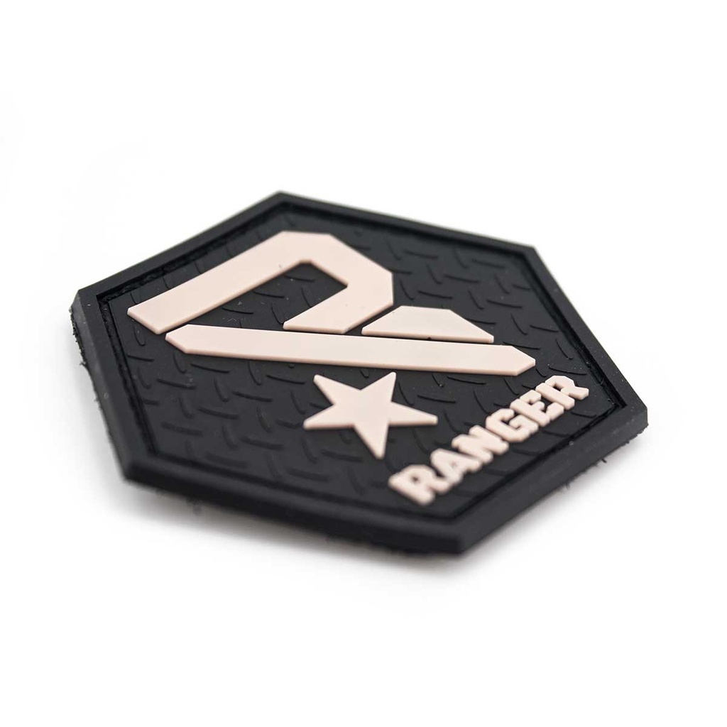 PARCHE PVC RANGER NEGRO-TAN
