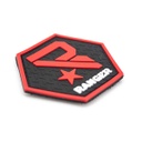 PARCHE PVC RANGER NEGRO-ROJO