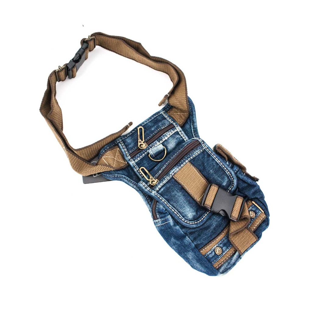 BOLSO PIERNA BOXIN CANVAS GRANDE VAQUERO