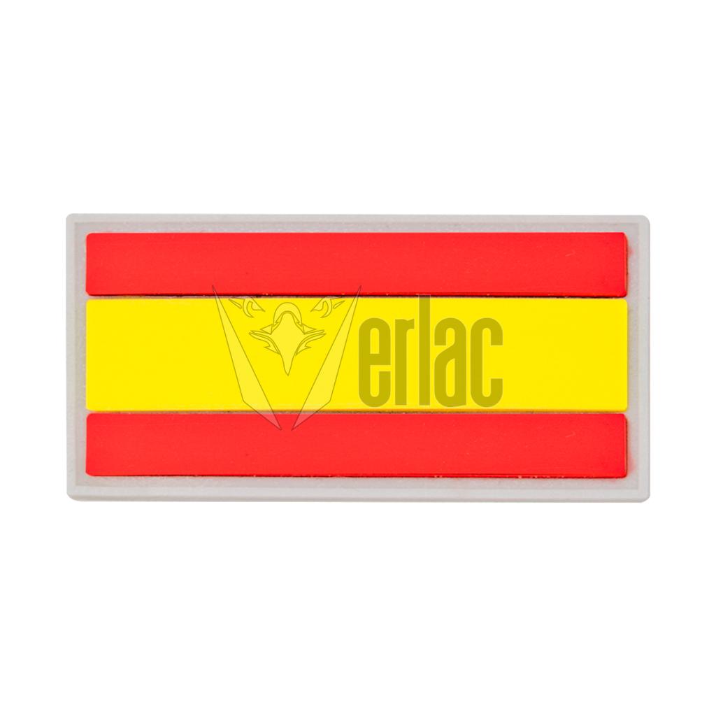 PARCHE PVC BARBARIC 6X3CM ESPAÑA FILO GRIS