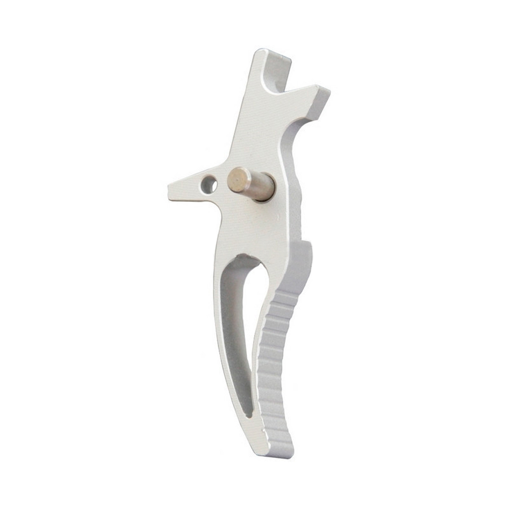 GATILLO CNC BALYSTIK CURVED M4 AEG PLATA