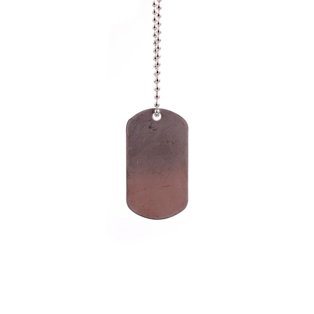 CHAPA IDENTIFICACION TROQUELADA 1PCS PLATA