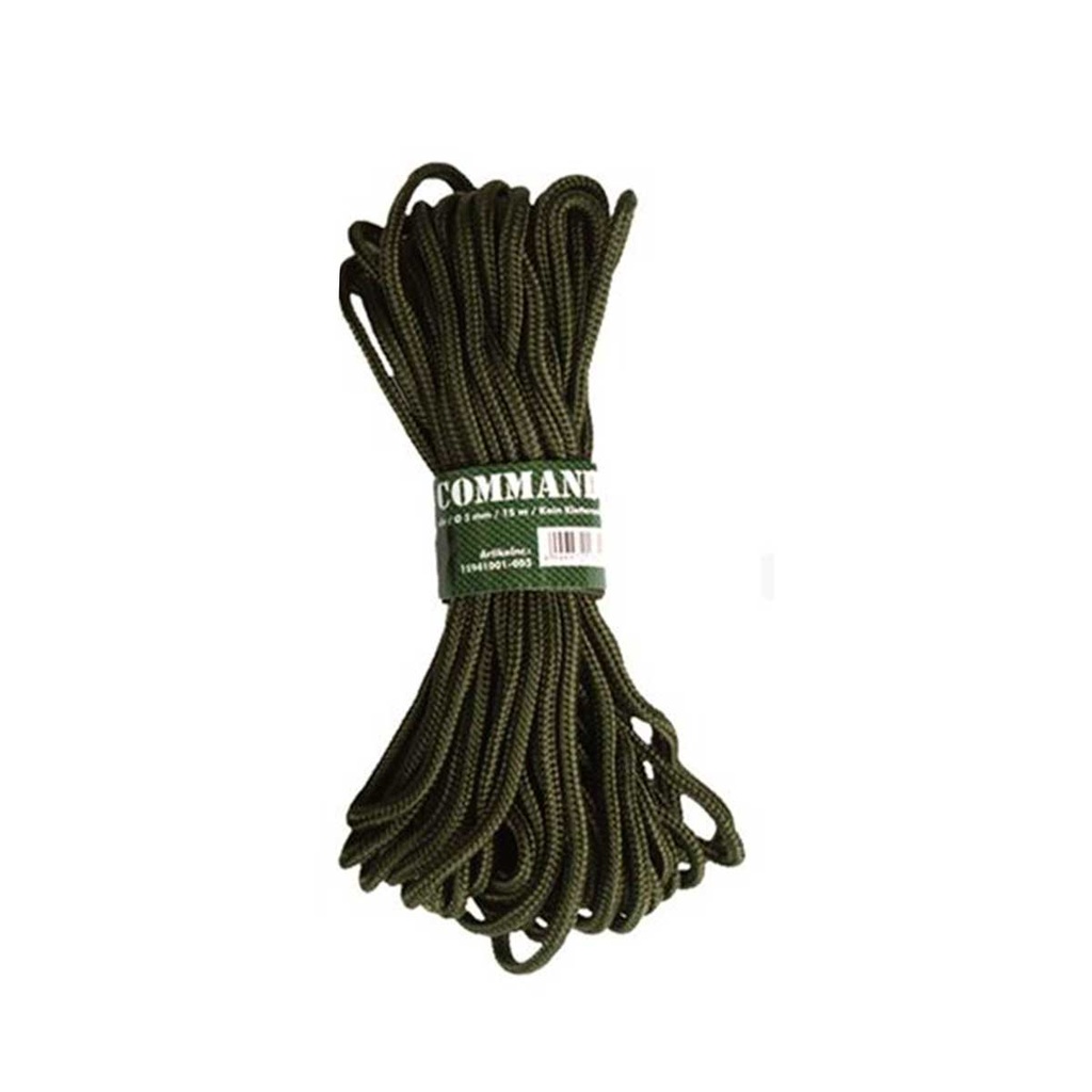CORDINO MADEJA 15M 5MM VERDE