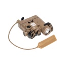 LINTERNA TACTICA WADSN DBAL-EMKII LASER VERDE/ROJO TAN