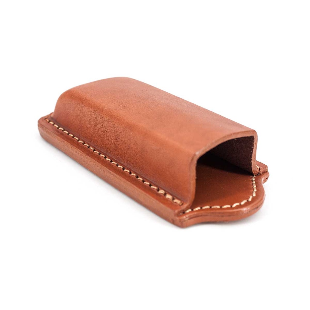 FUNDA CARGADOR CUERO MARRON