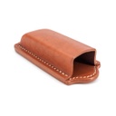 FUNDA CARGADOR CUERO MARRON
