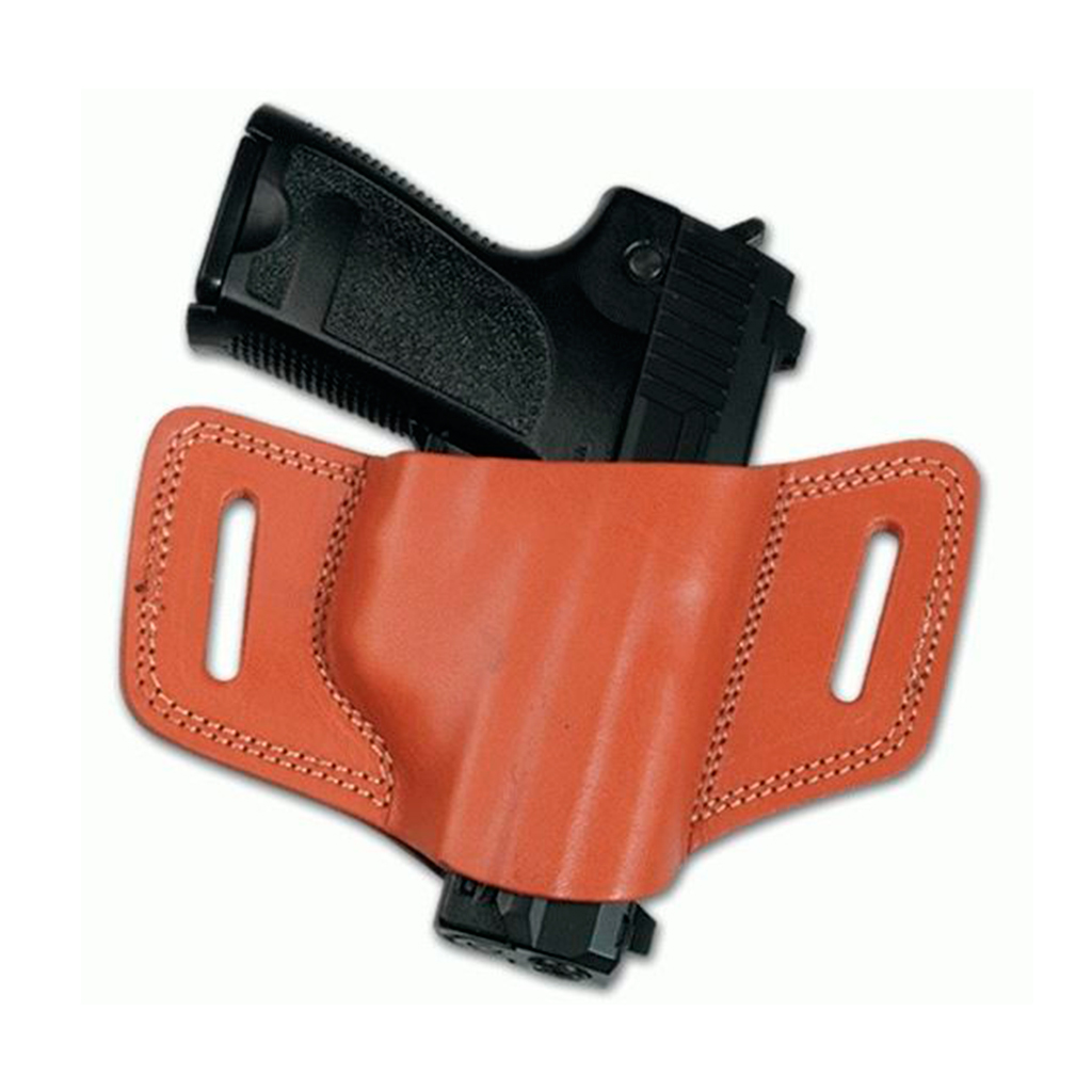 FUNDA PISTOLA CUERO BIKINI HK USP COMPACT ZURDO MARRON