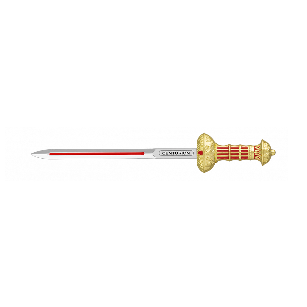 MINI ESPADA CENTURION 17.3CM PLATA-ORO