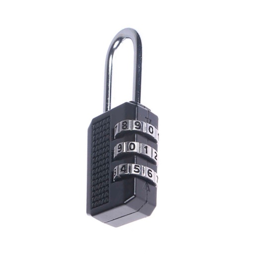 [IW-40980] CANDADO IMMORTAL 3 COMBINACIONES NEGRO