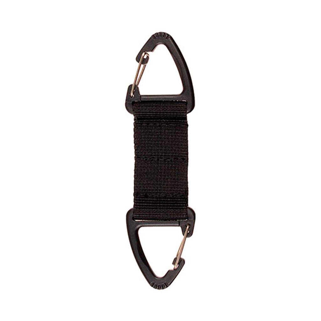 ENGANCHE CORREA FUSIL MFH DOBLE MOSQUETON NEGRO