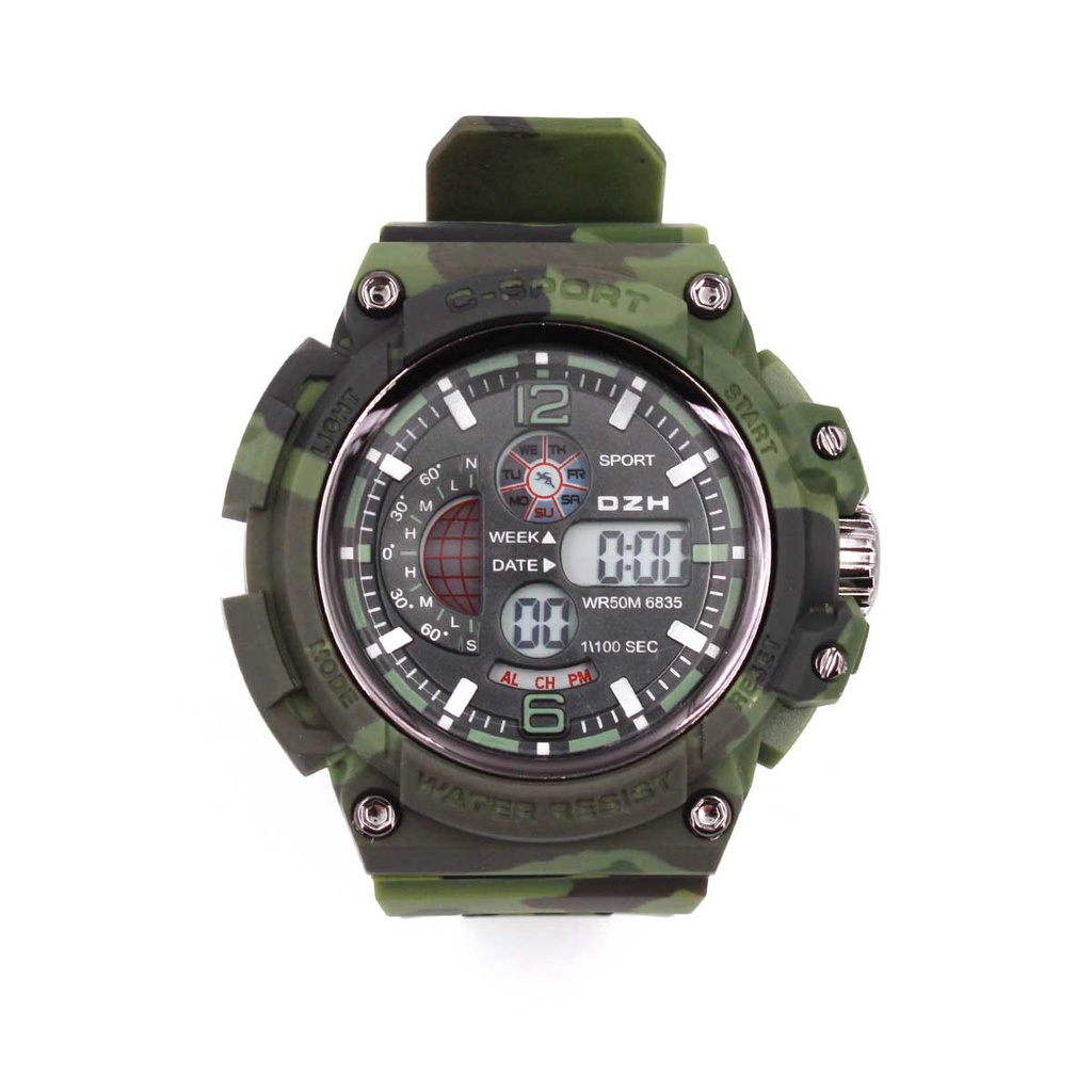 RELOJ TACTICO DZH WATER RESIT CAMO