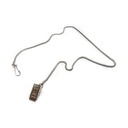 CADENA SILBATO C/MOSQUETON C/PINZA PLATA